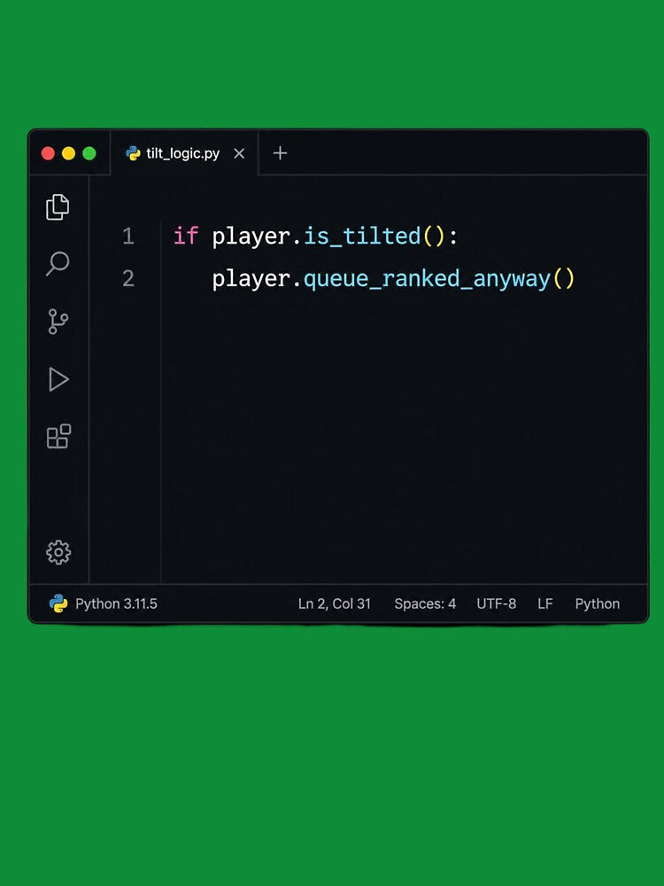 The Tilted Loop Funny Python Code Gaming T-Shirt by Pokmon213