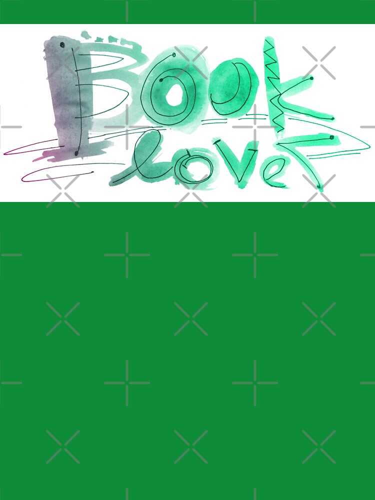 book lover watercolor lettering | booklover lettering by lausn