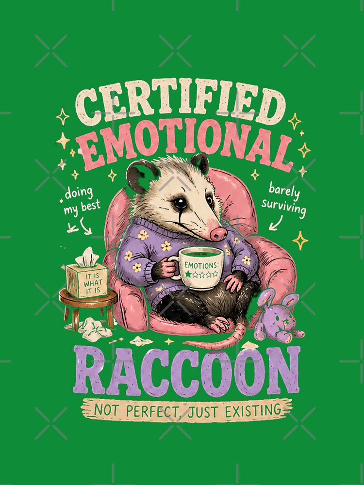 Certified Emotional Opossum Shirt Funny Meme – Sad Cute Possum Aesthetic, Relatable Humor Graphic Tee by jutharat456