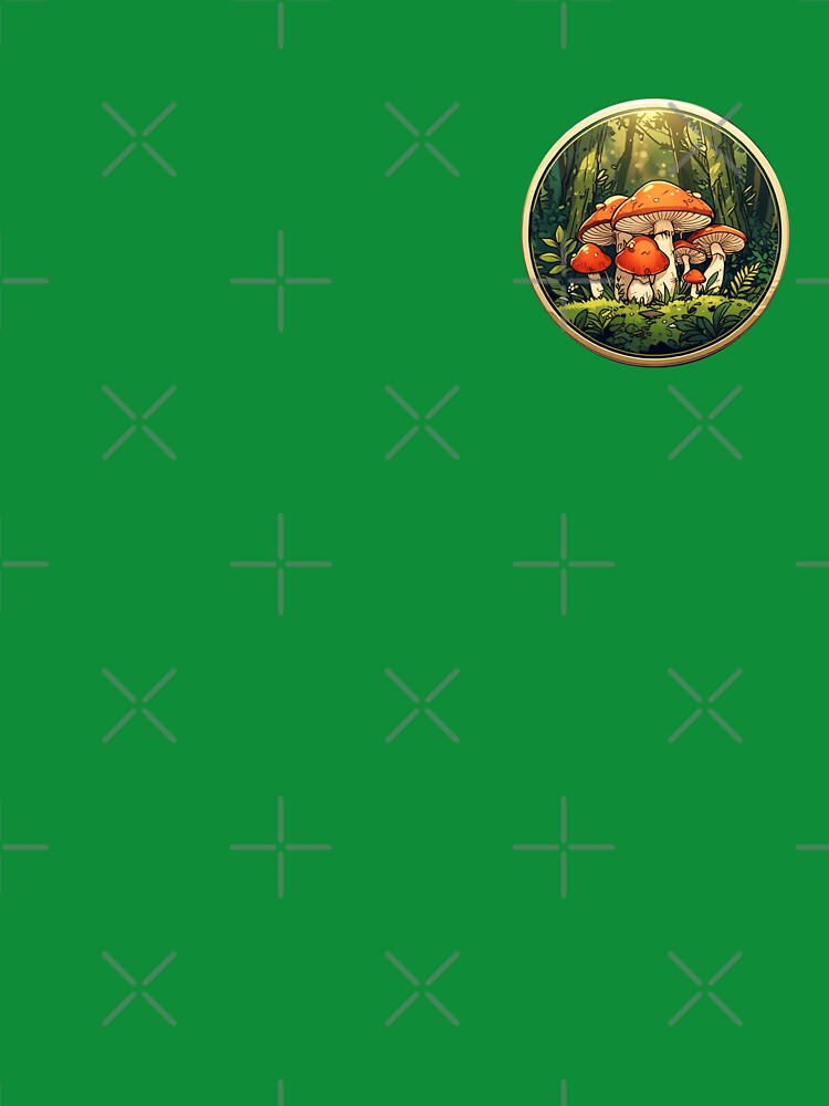 Goblincore Mushroom Emblem by johndesignwaves