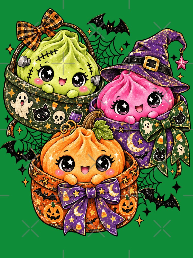 Cute Kawaii Halloween Dumpling by Muse Merch