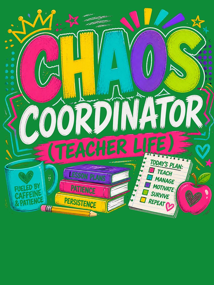 Chaos Coordinator Teacher Life – Funny Teaching Shirt by RJsTees