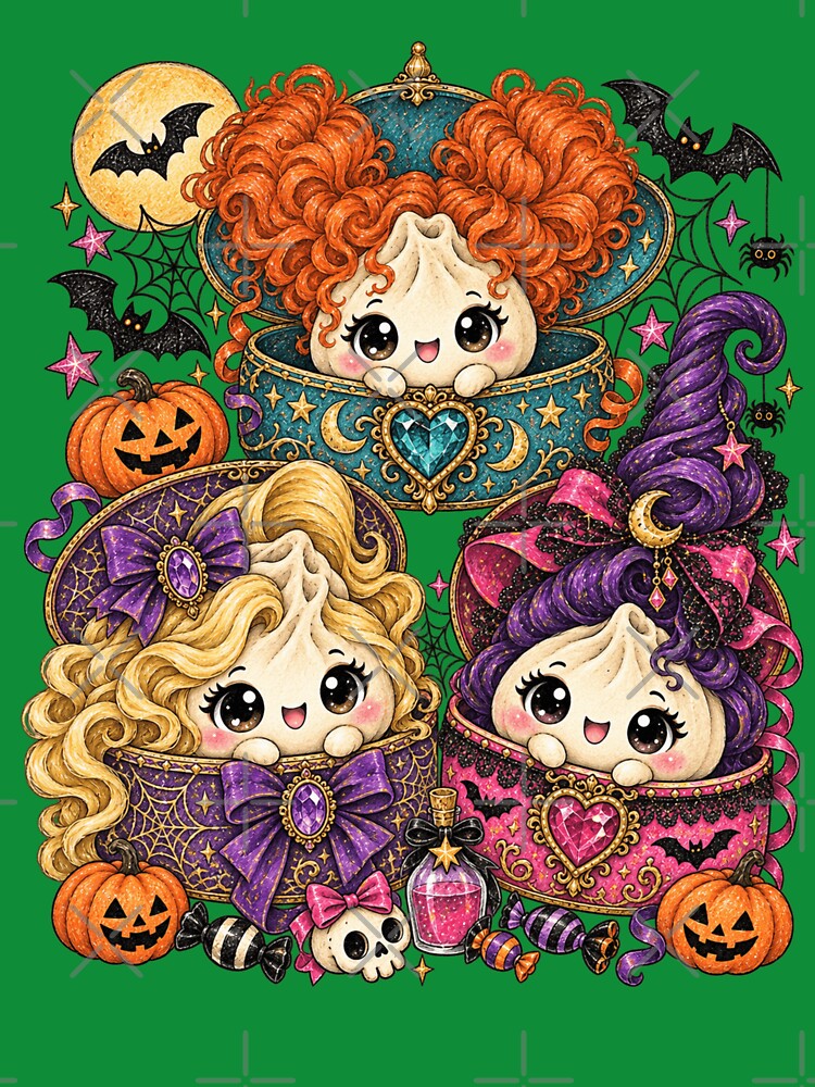 Hocus Pocus Kawaii Halloween Dumpling by Muse Merch