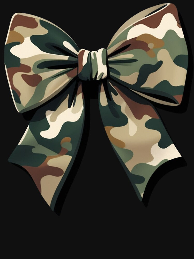Camouflage Old Camo Bow Camo Coquette Bow Hunting Women Girl by Dabbing Turtle Designs
