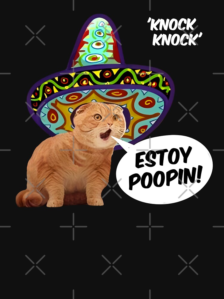 HQ ESTOY POOPIN  Mexican Screaming Cat Meme by fomodesigns
