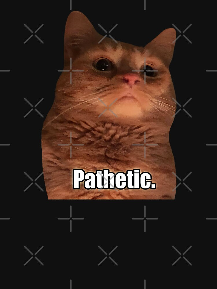 HQ Pathetic Cat Meme Cursed Face by fomodesigns