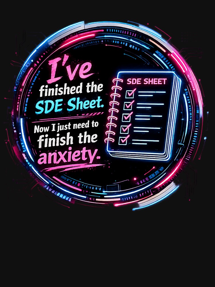 SDE Sheet Done Anxiety Coding Humor by DevStyleCo