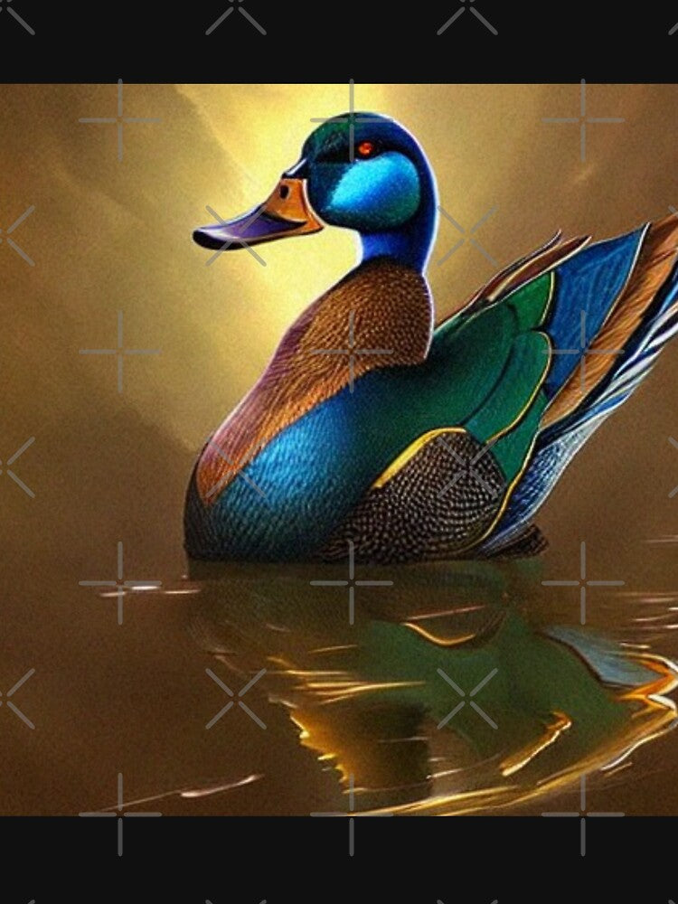 "duck pathetic "cute oil panting of a duck by Obinne