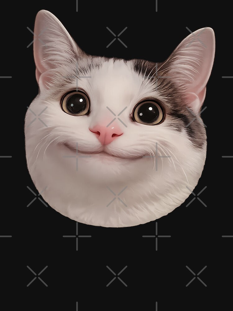 Beluga Cat Meme Face Smiling by PastelWingg