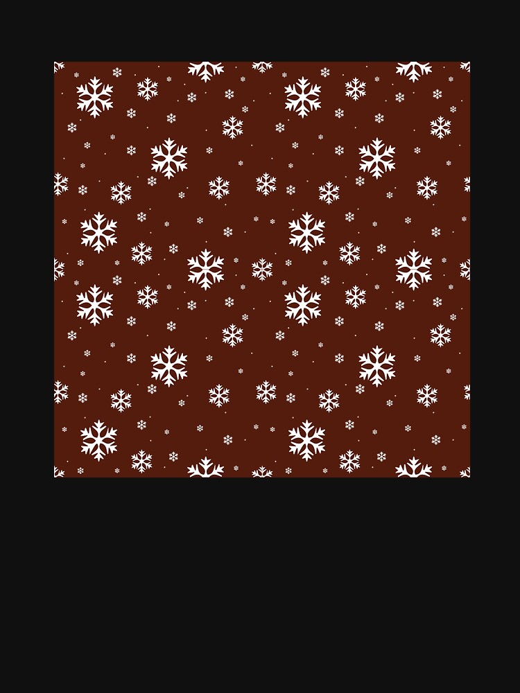 Copy of Christmas Snow Flakes on Maroon by PrintsByAnnJ