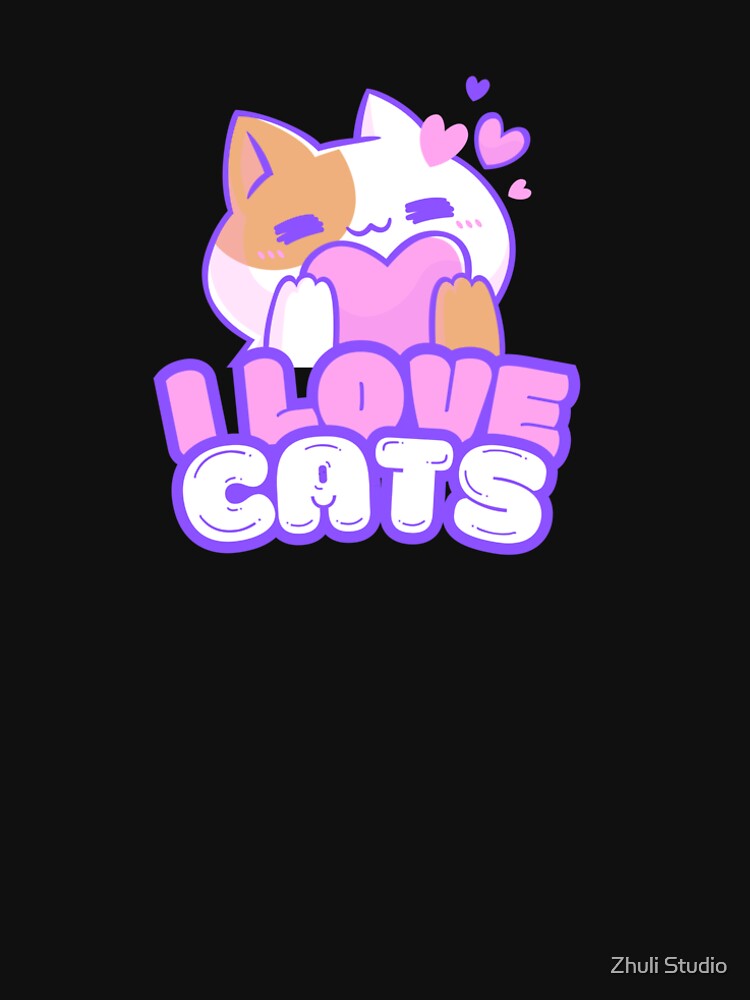 I Love Cats by Zhuli Studio
