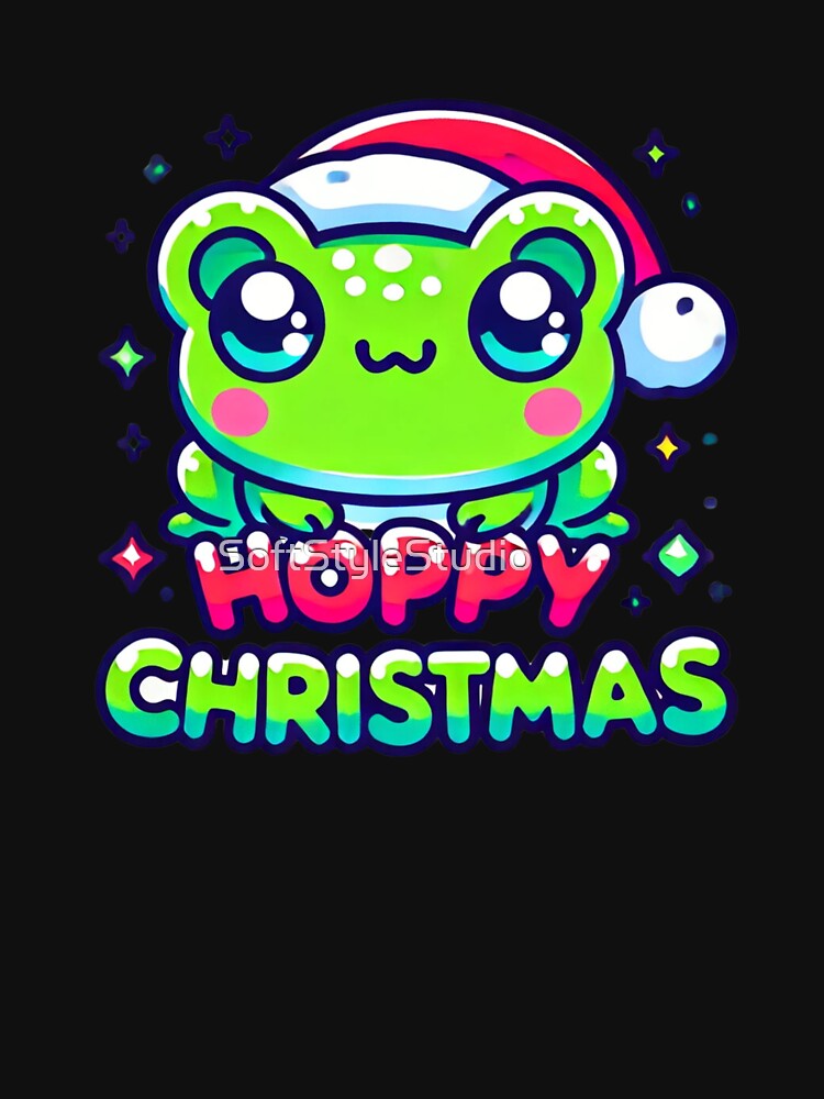 Hoppy Christmas Santa frog by SoftStyleStudio ⭐⭐⭐