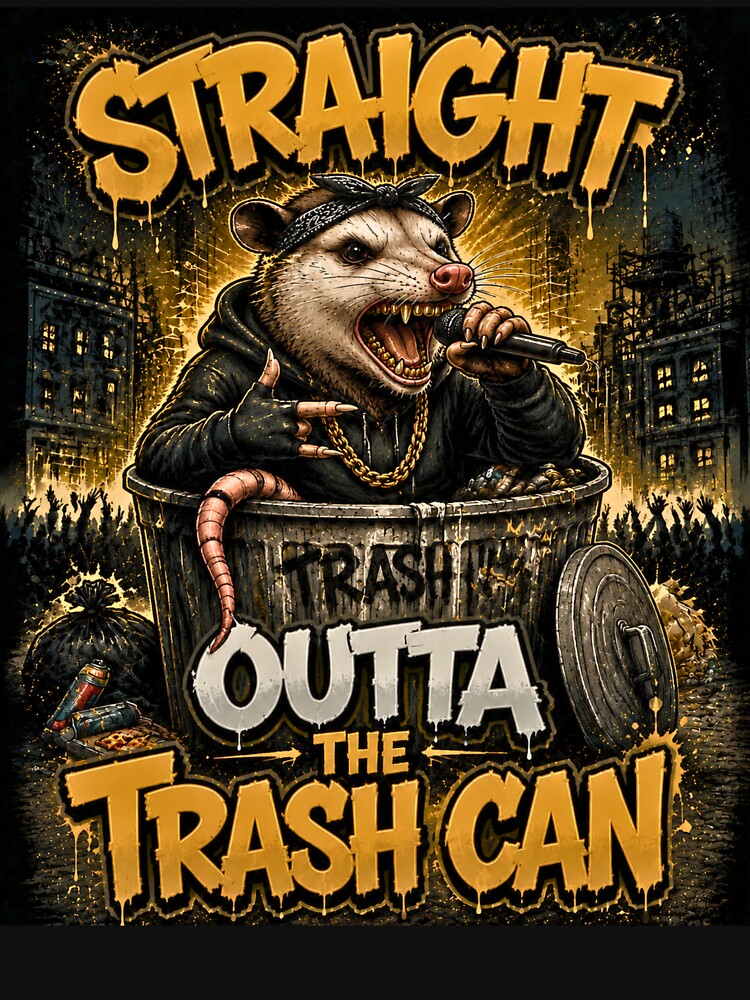 STRAIGHT OUTTA THE TRASH CAN by Oddlycuteart