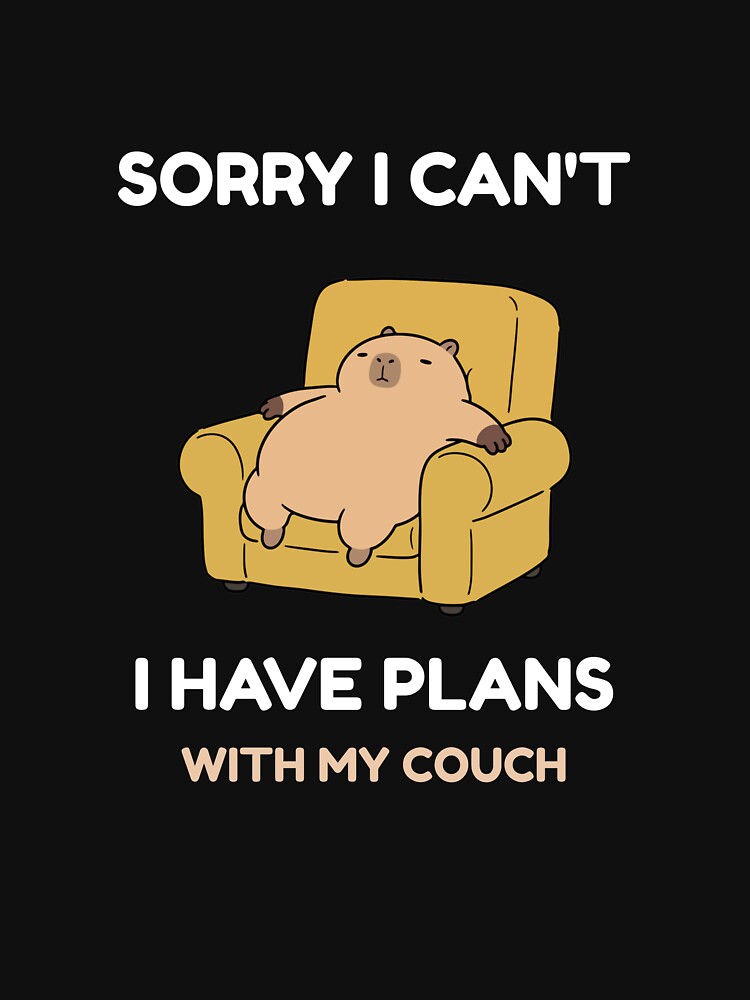 "Sorry I Can't, I Have Plans With My Couch" T-Shirt by HCtees12