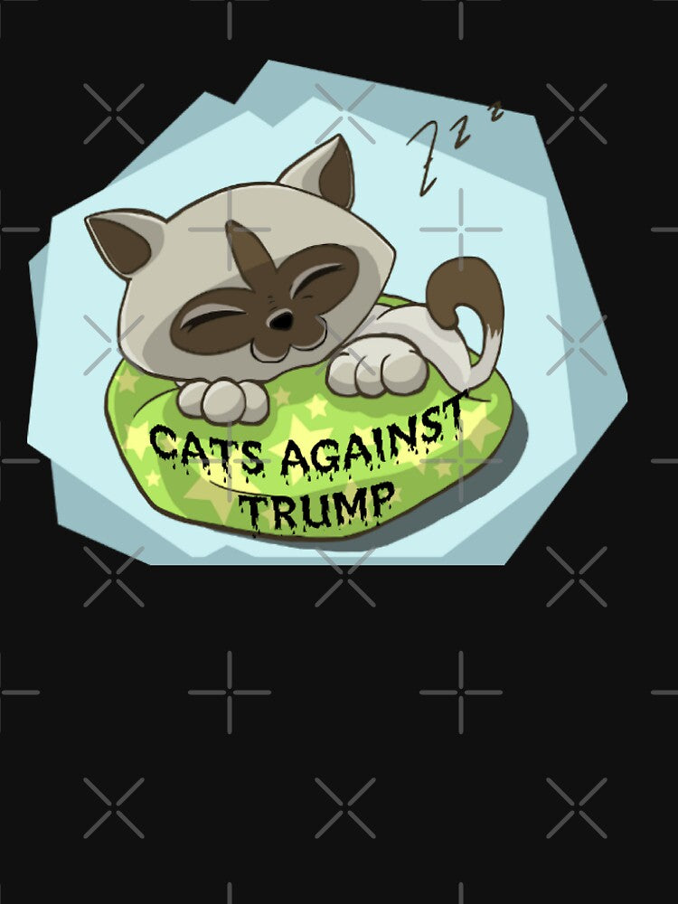 CATS AGAINST TRUMP STICKERS AND T-SHIRTS by Nyome Afrique Art & Designs