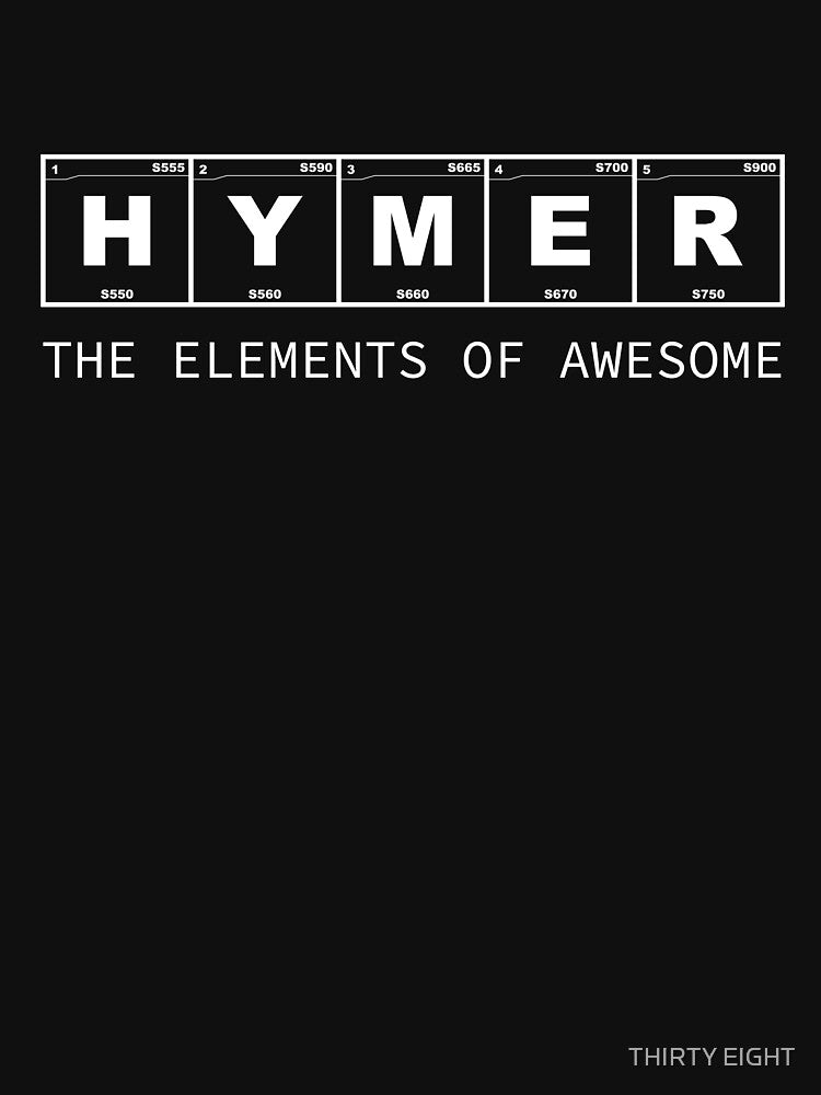 HYMER - THE ELEMENTS OF AWESOME by THIRTY EIGHT