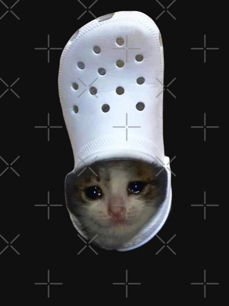 HQ Crying Cat Croc Meme by fomodesigns