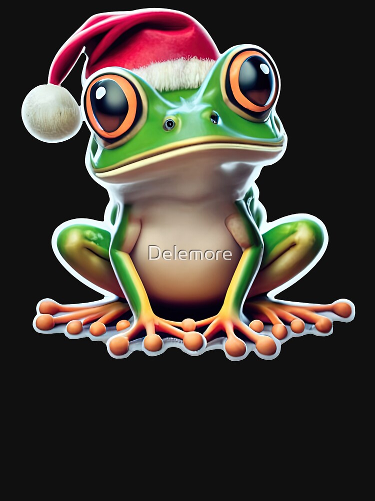 Christmas Frog by Delemore Art