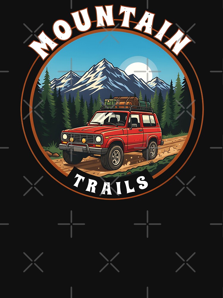 Mountain Trails – Hiking Outdoor Adventure Nature Design by Axivra