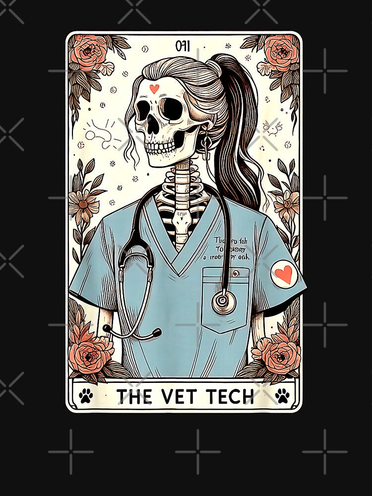 The Vet Tech Tarot Card Veterinary Medicine by MerchDeviant