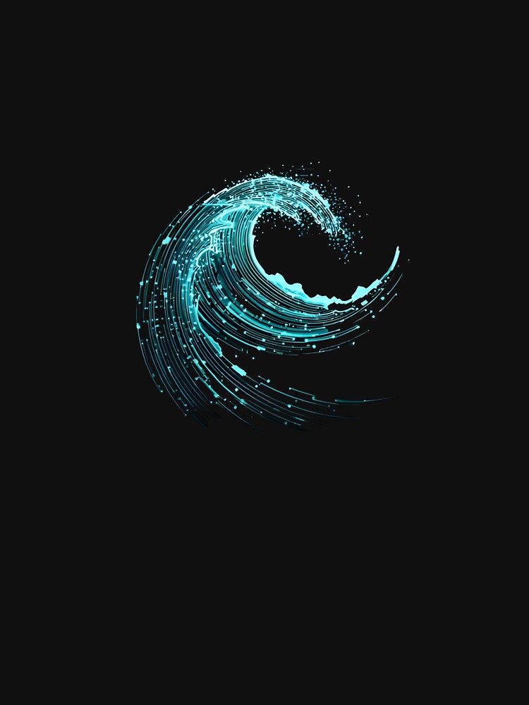 Digital Ocean Wave - Futuristic Cyber Wave by SHIFT ARMOUR