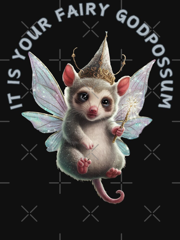 It Is Your Fairy Godpossum – Cute Opossum Fairy Graphic Gift by SkymarArt
