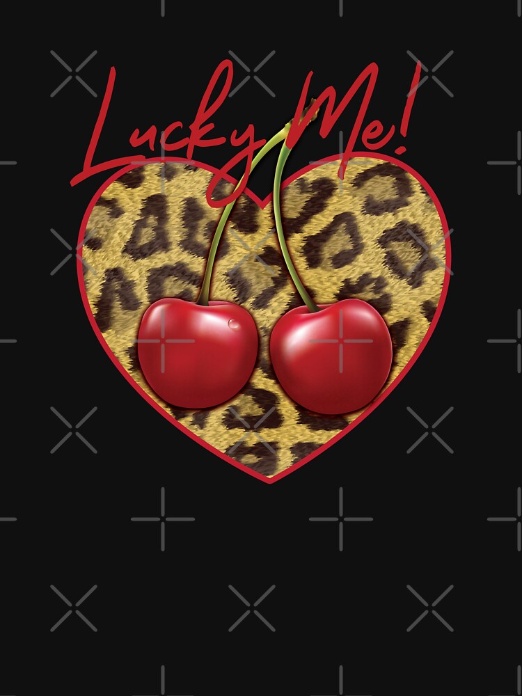 Leopard Print Heart Cherry by PMSNshop