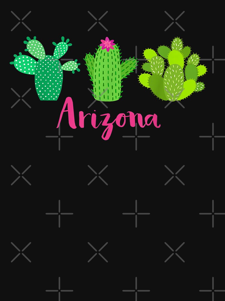Arizona Cactus Plant with Flower T-Shirt for Women by Larcossee ⭐⭐⭐⭐⭐