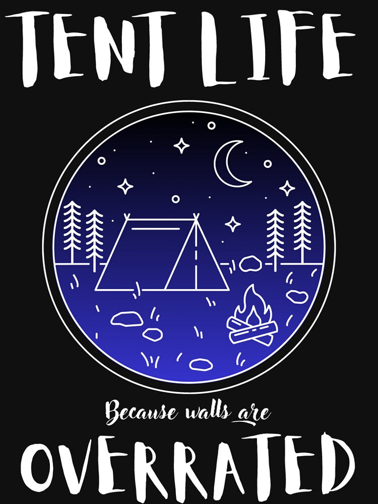 Camping Tent Tent Life Because Walls Are Overrated by OldSkullDesigns