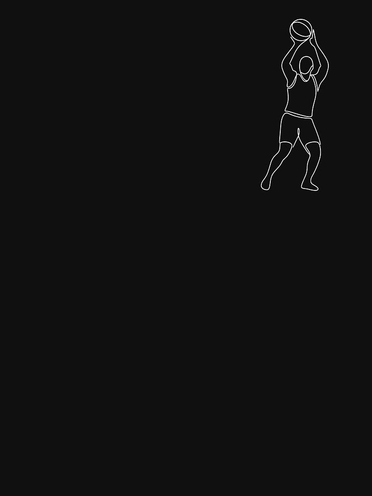 Minimalist Basketball Player – Line Art Sports Design by Flowing States Design Studio