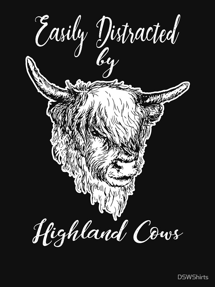 Scottish Highland Cow Messy Hair Spirit Baby Cow by DSWShirts