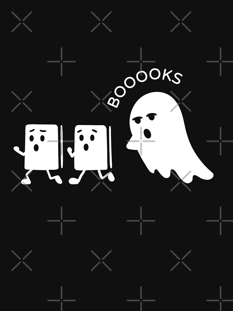 Reading Sheet Ghost Cute Ghosts Reading Book Set Spooky Book Lovers Gift Ideas by DashBliss
