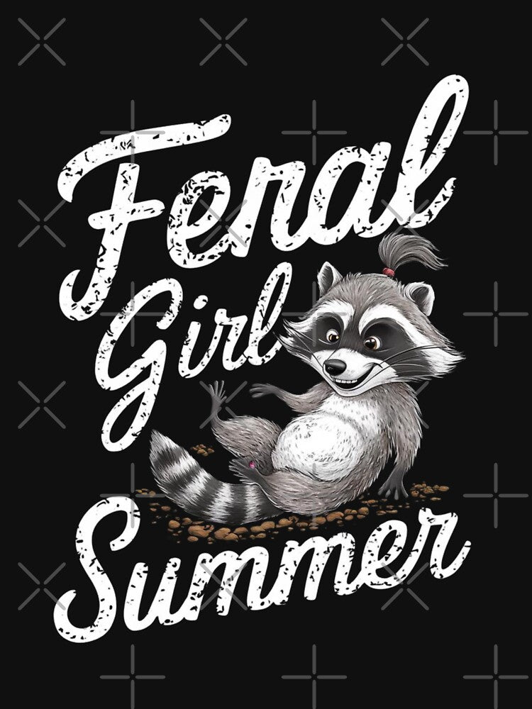 Funny Sweet Feral Girl Summer Possum Meme by Watercolored-Me