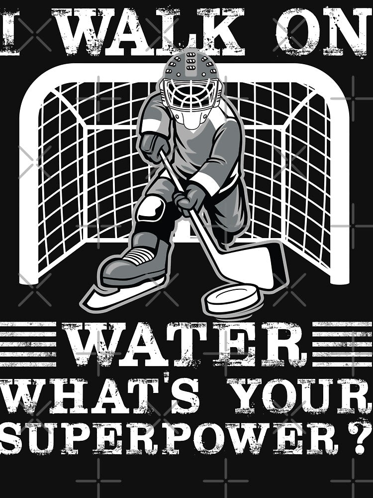 I Walk On Water Ice Hockey Gift by rifatart