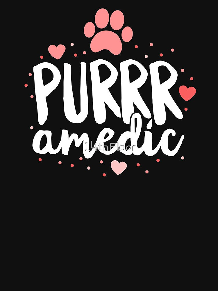 Purrr-amedic (Paramedic) Cat Veterinarian Vet Tech Doctor by 14thFloor