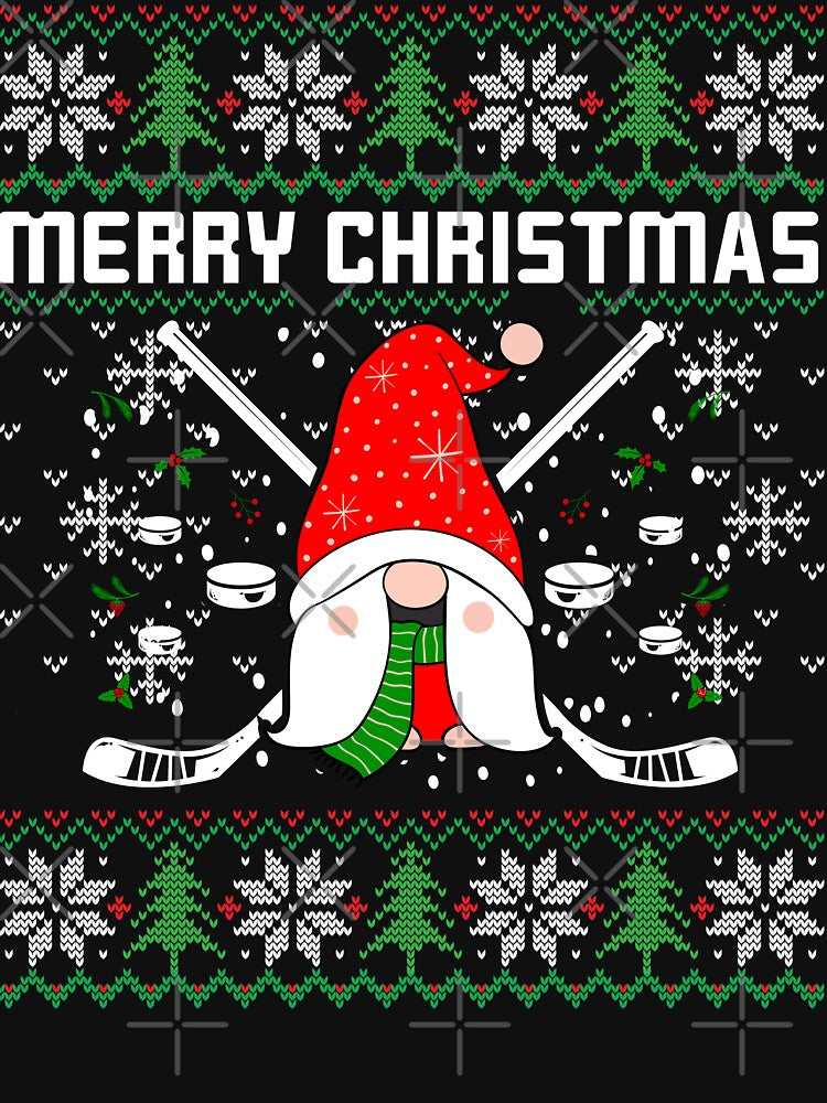 Hockey Ugly Christmas Gnome by aylastyle