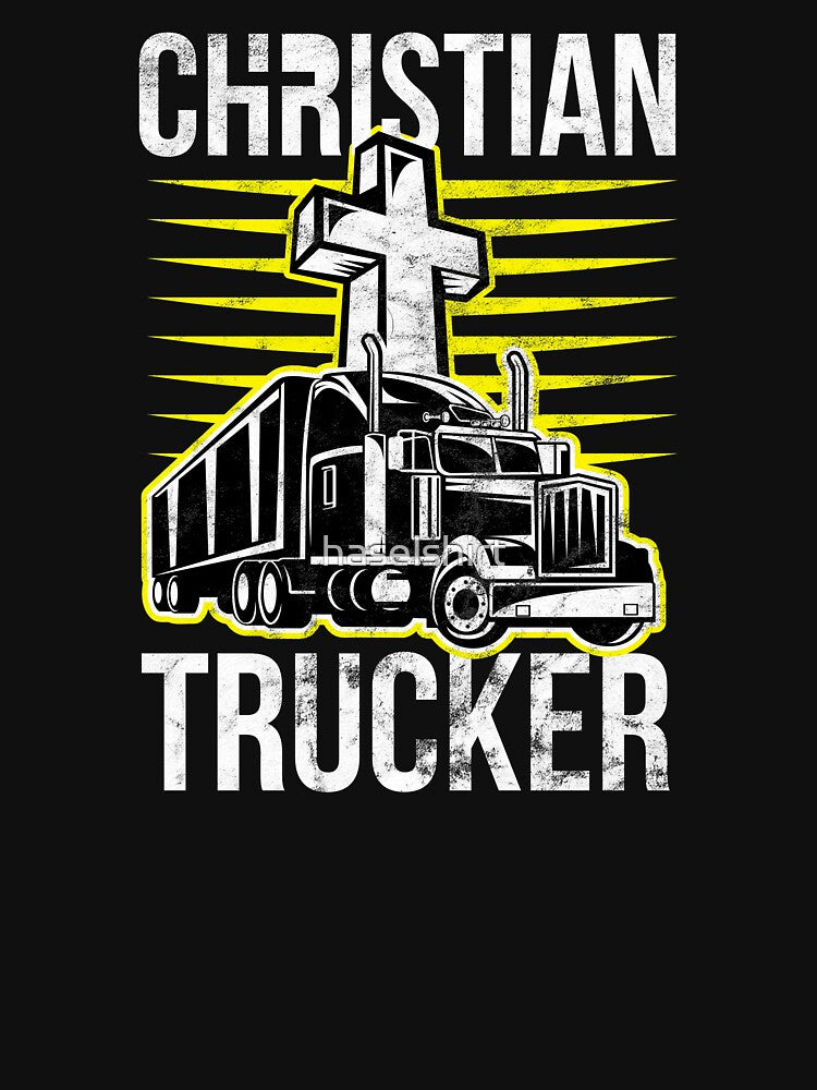 Trucker Christian Truck Driver Birthday Gift by haselshirt