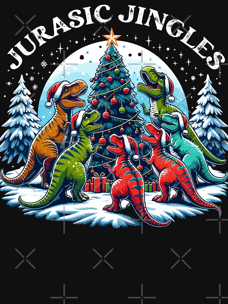 Prehistoric Holiday Gathering - Jurasic Jingles by Quirky Shirts