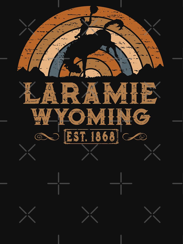 Laramie Wyoming Retro Wild West Cowboy by NoBonesLife