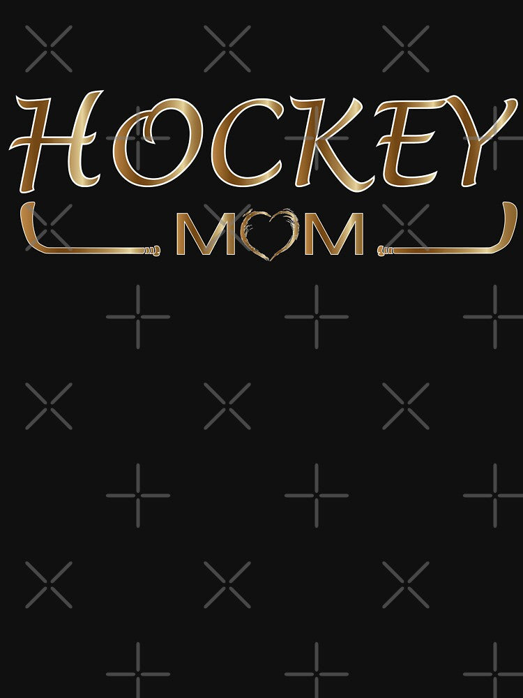 Hockey Mom Shirt - Black Funny Shirt by Re Ka