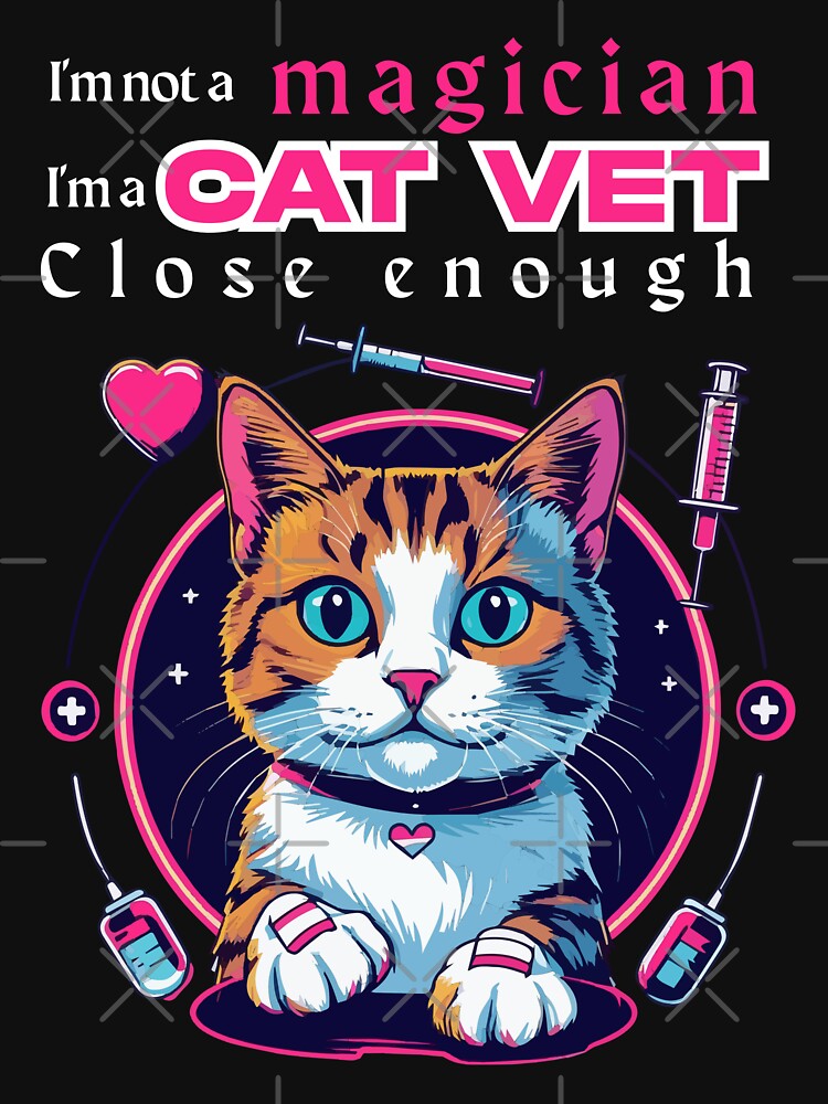 I'm not a magician — I'm a cat vet. Close enough by PRINTABLE SHELF
