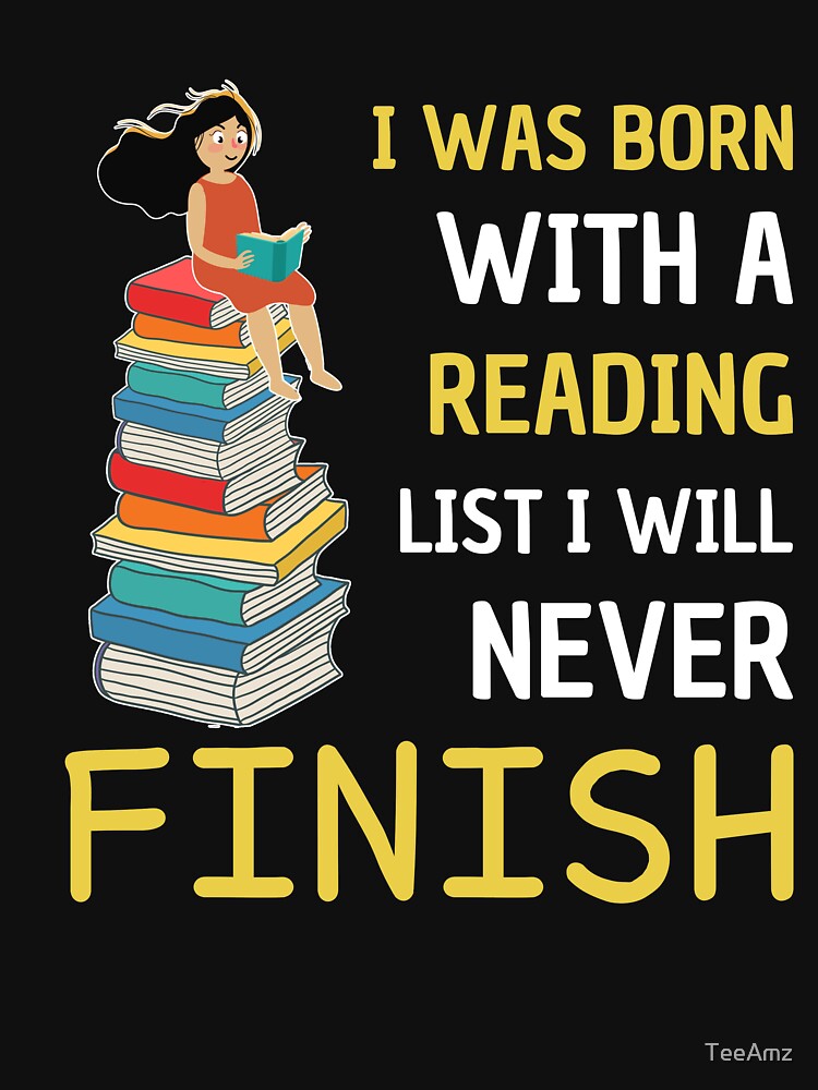 I Was Born With A Reading Funny T-shirt by TeeAmz