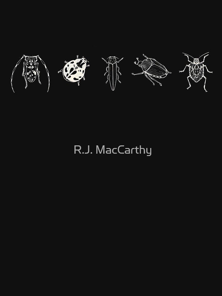 Invasive Insects: White on Black by R.J.MACC || Art and Design