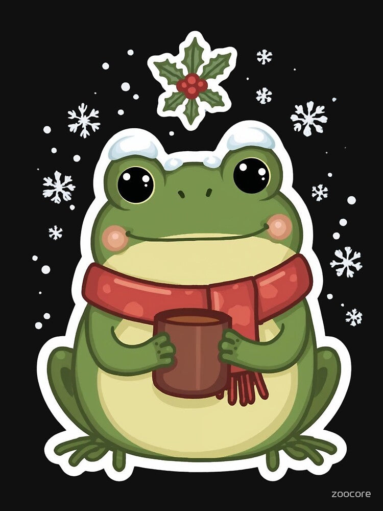 Ribbit Ribbit It’s Christmas Spirit – Cute Frog Holiday by zoocore