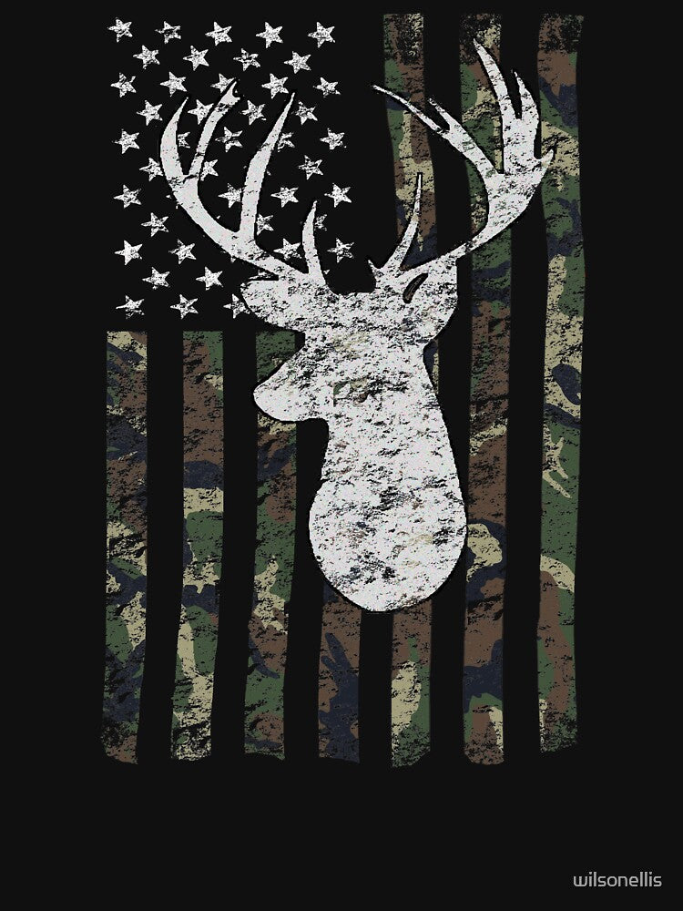 Camouflage Flag Deer Hunting by wilsonellis