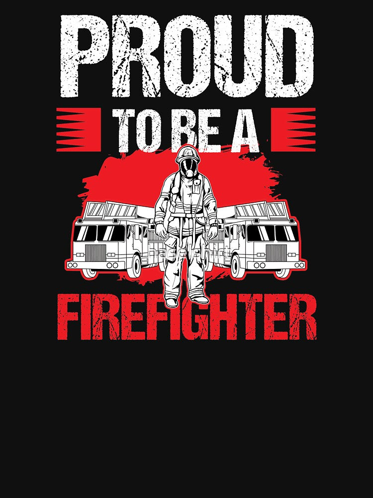 Proud To Be A Firefighter Birthday Gift by haselshirt