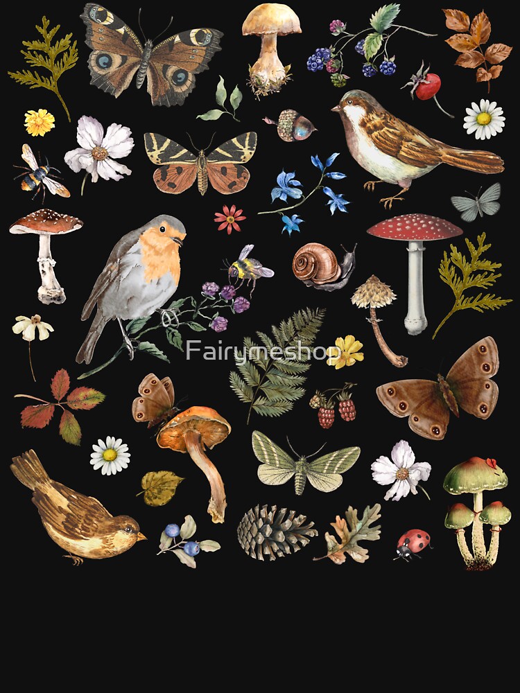 Vintage Butterflies and Birds by Fairymeshop