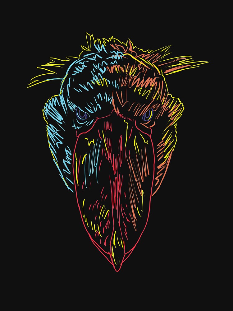Colorful Bird Shoebill by alwe-designs