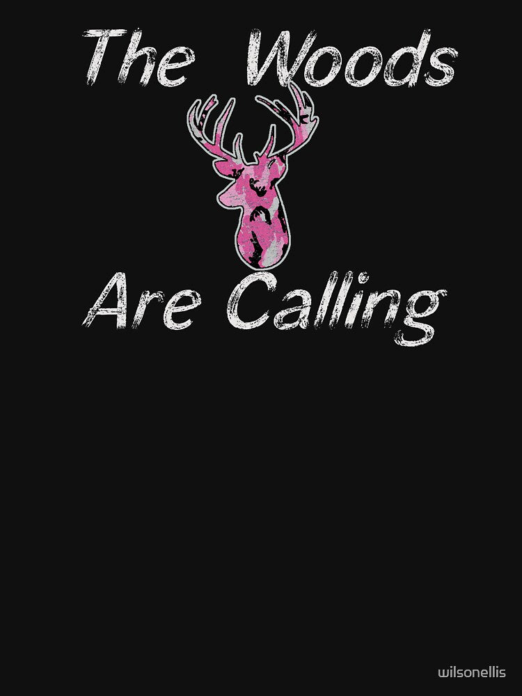 Deer Hunting Buck Calling Pink by wilsonellis