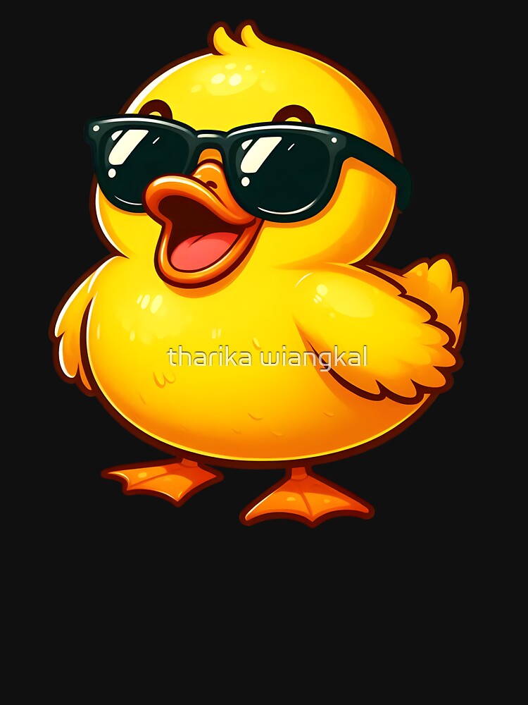 Funny Duckie Yellow Duck Rubber Duck by tharika wiangkal